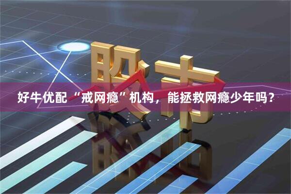 好牛优配 “戒网瘾”机构，能拯救网瘾少年吗？